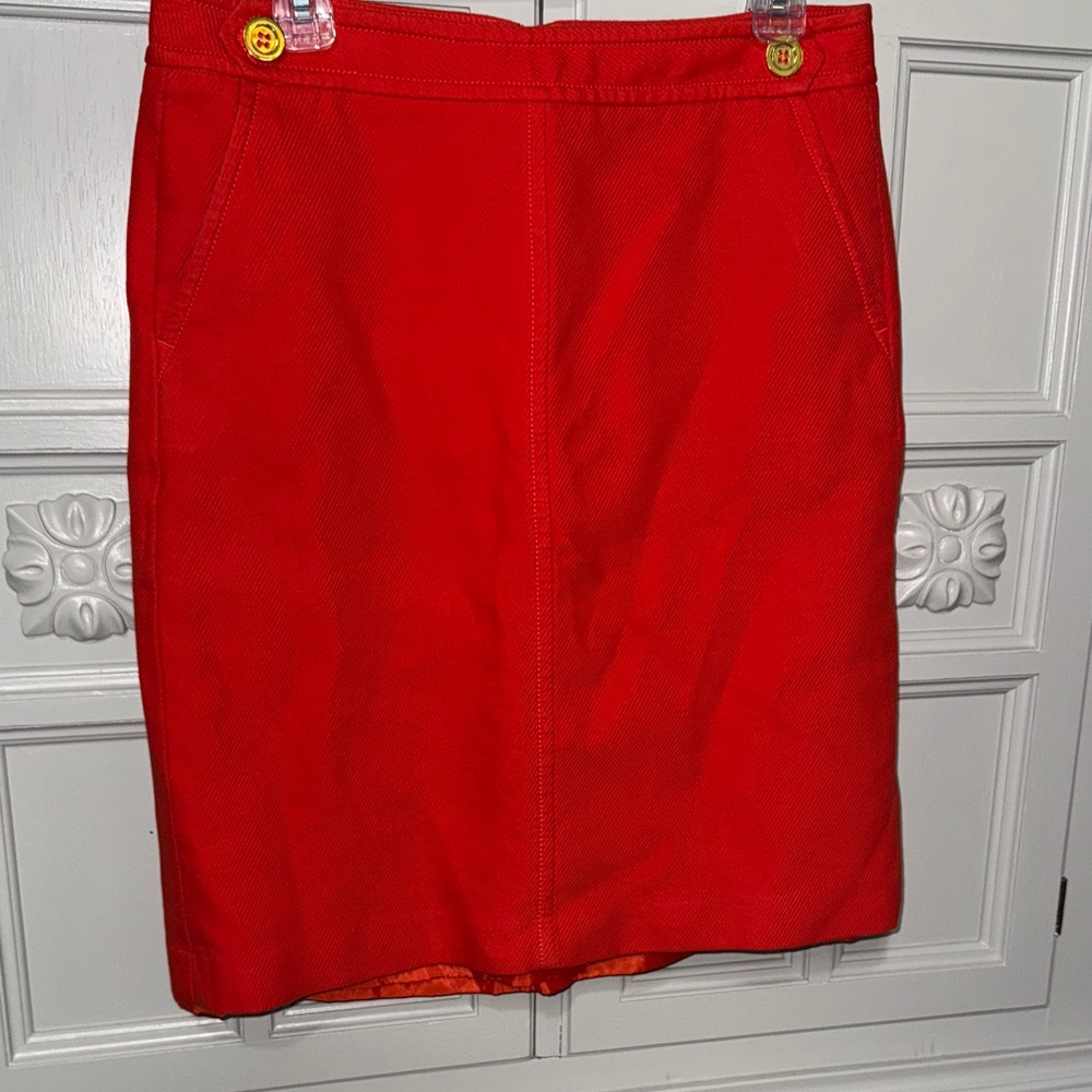 Orange Talbots Women's Pencil Skirt Size 10 - Picture 5 of 10